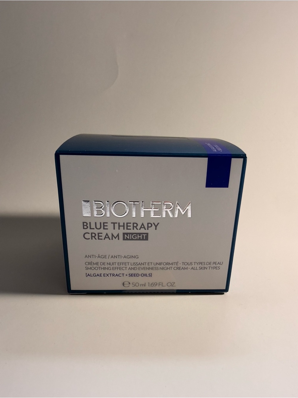 Biotherm Blue Therapy Night Cream - Navy & White Moisturizer